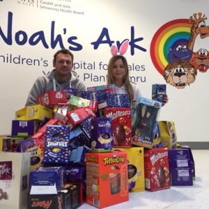 Nation Radio donate Easter eggs to the Noah's Ark Charity