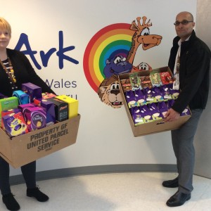 UPS donate Easter eggs to the Noah's Ark Charity