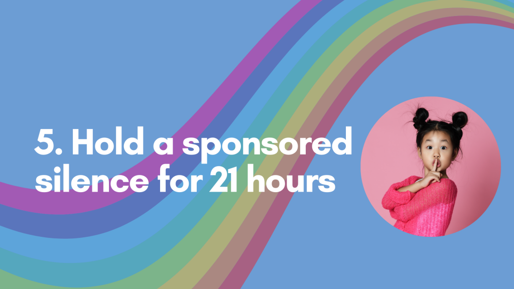 21 birthday challenges for Noah's Ark Charity - No.5