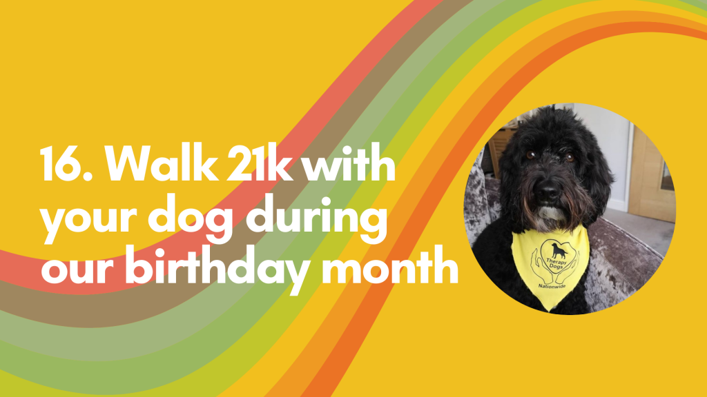 21 birthday challenges for Noah's Ark Charity - No.16