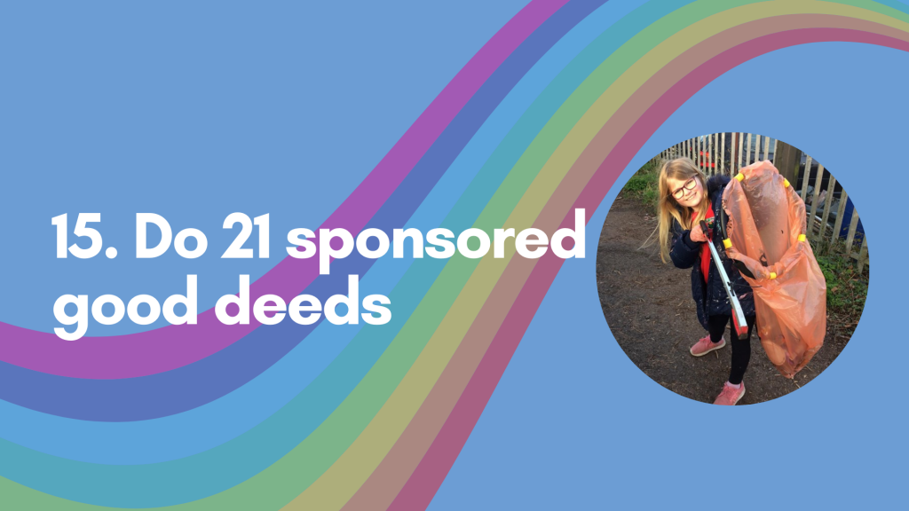 21 birthday challenges for Noah's Ark Charity - No.15